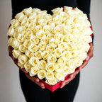 Heart Shaped Roses - 50 Roses